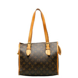 Louis Vuitton Monogram Popincourt O Shoulder Bag Brown PVC Leather Louis Vuitton