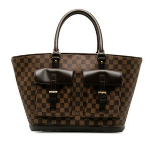 Louis Vuitton Damier Manosque GM Handbag Brown