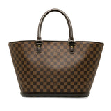 Louis Vuitton Damier Manosque GM Handbag Brown