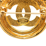 Chanel Gold Plated Coco Mark Brooch 94P
