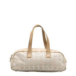 Chanel New Travel Line Canvas Leather Handbag