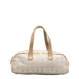 Chanel New Travel Line Canvas Leather Handbag