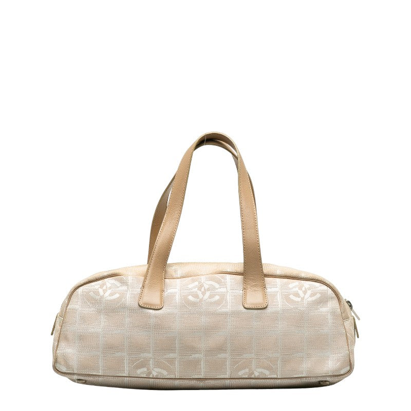 Chanel New Travel Line Canvas Leather Handbag