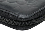 Chanel Coco Mark Camellia Lambskin Long Wallet