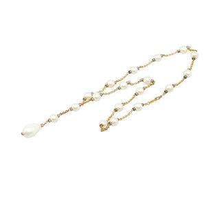 Chanel Large Pearl Rhinestone Necklace