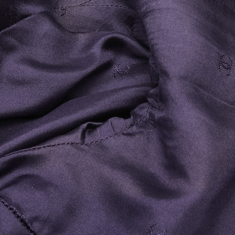 Chanel Coco Mark Check Silk Wool Nylon Jacket