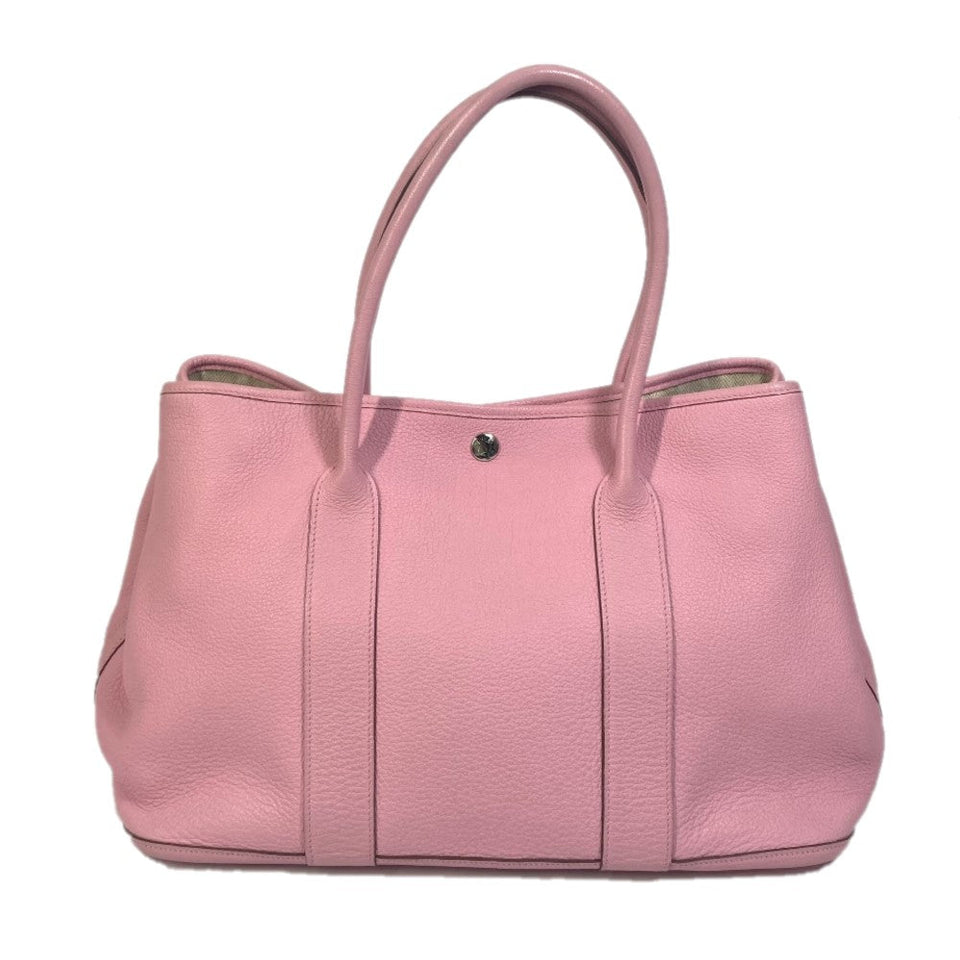 Hermes Tote Bag leather pink Garden party PM Tote Bag Women