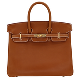Hermes25cm Birkin Fauve Barenia Leather Gold Hardware