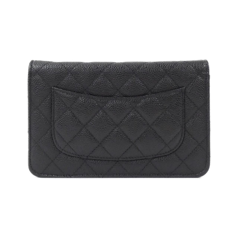 Chanel Timeless Classic Caviar Skin Chain Wallet