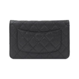 Chanel Timeless Classic Caviar Skin Chain Wallet