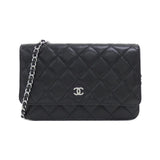 Chanel Timeless Classic Caviar Skin Chain Wallet