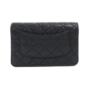 Chanel Timeless Classic Caviar Skin Chain Wallet