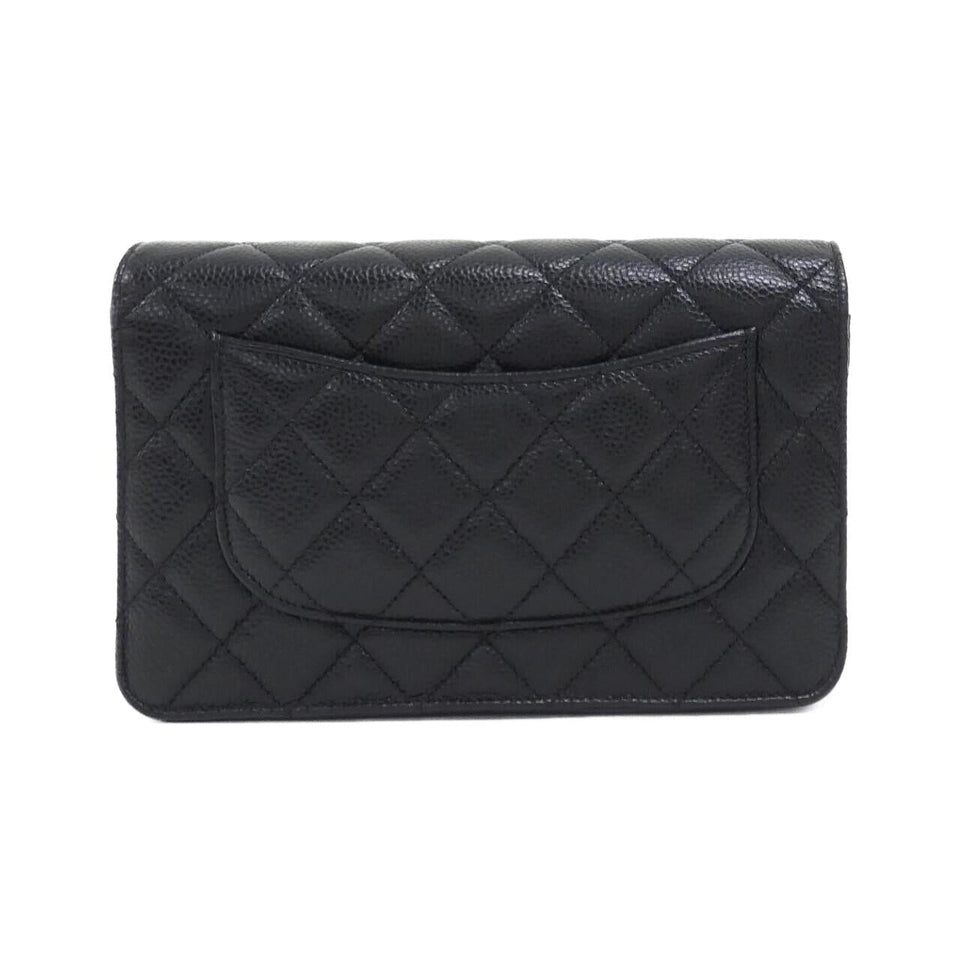 Chanel Timeless Classic Caviar Skin Chain Wallet