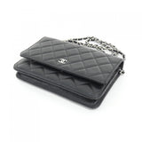 Chanel Timeless Classic Caviar Skin Chain Wallet