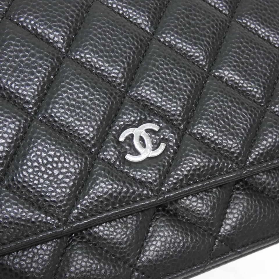 Chanel Timeless Classic Caviar Skin Chain Wallet