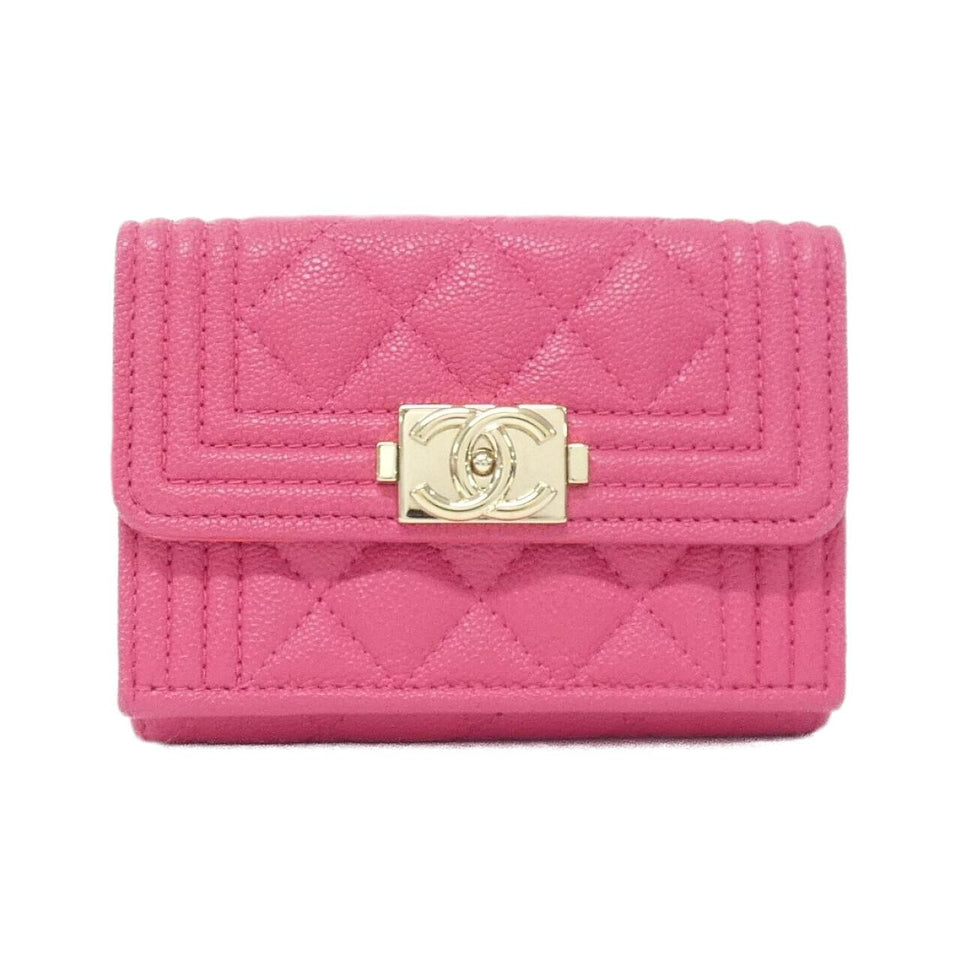 Chanel Boy Chanel Caviar Skin Wallet