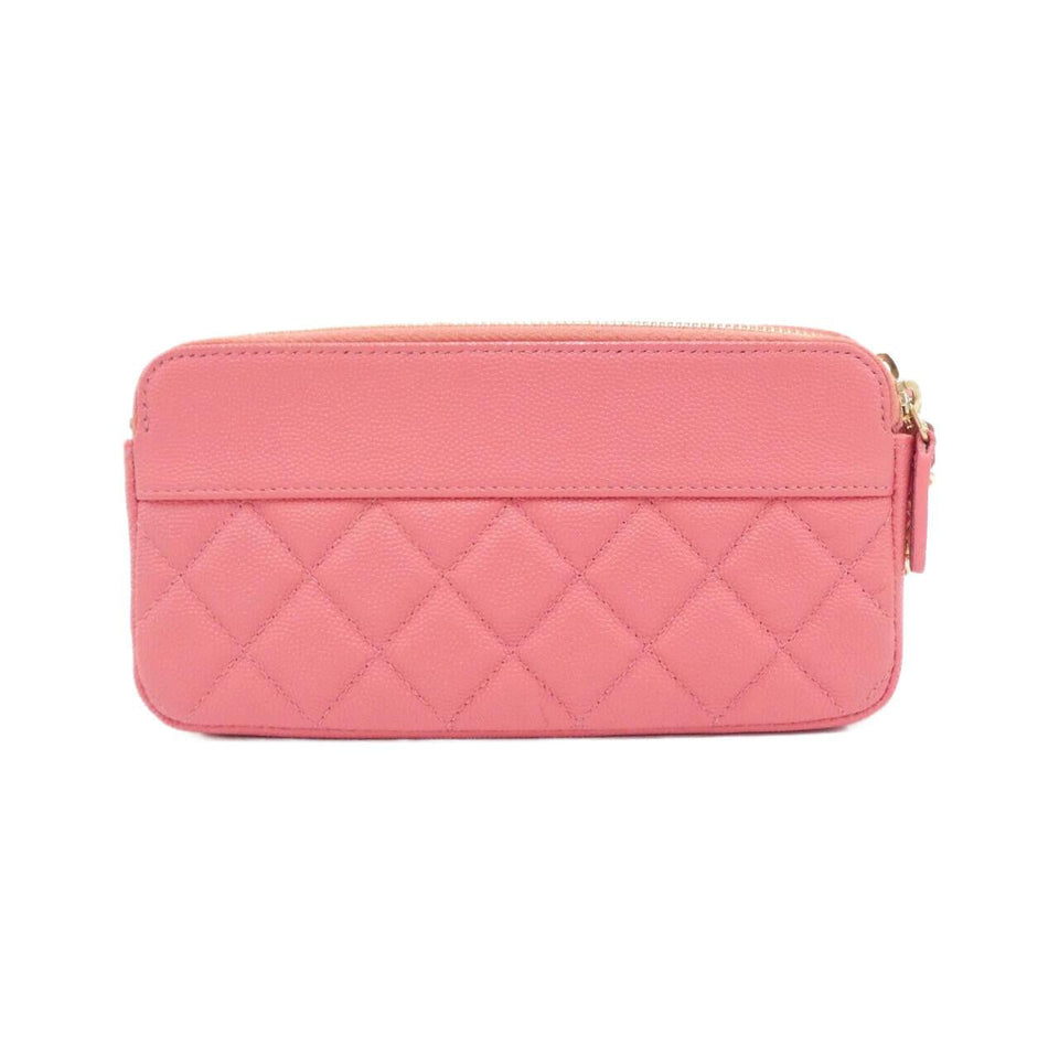 Chanel Chain Wallet Caviar Skin Wallet