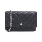 Chanel Timeless Classic Line Caviar Skin Chain Wallet