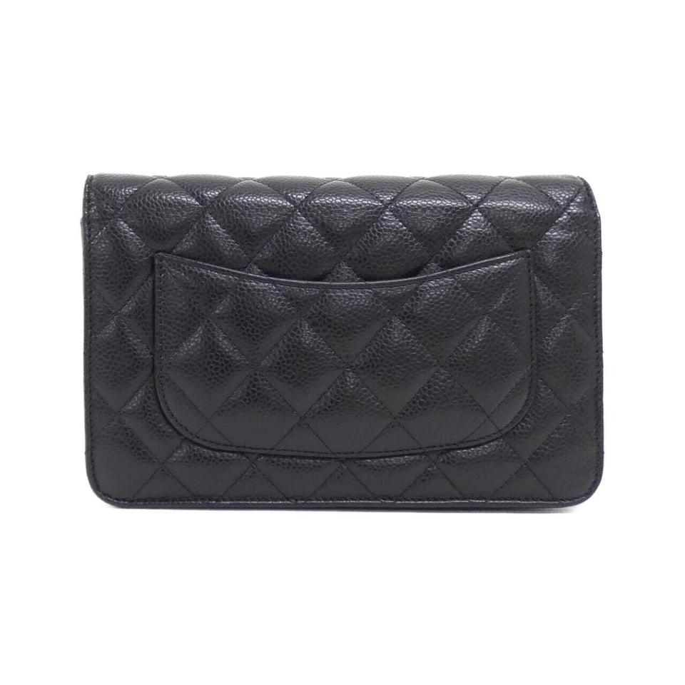 Chanel Timeless Classic Line Caviar Skin Chain Wallet