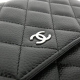 Chanel Timeless Classic Line Caviar Skin Chain Wallet