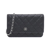 Chanel Timeless Classic Caviar Skin Chain Wallet