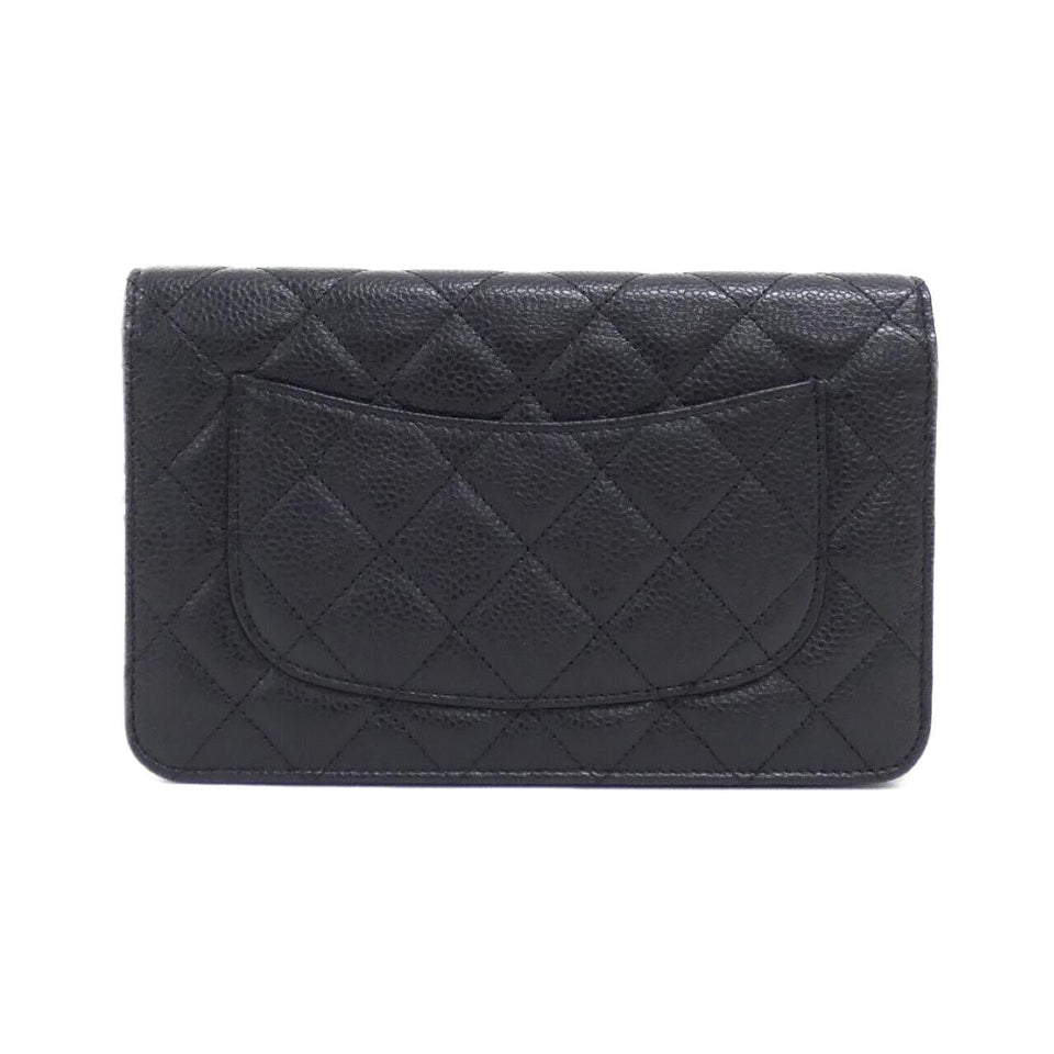 Chanel Timeless Classic Caviar Skin Chain Wallet