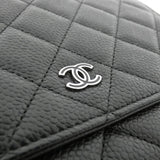 Chanel Timeless Classic Caviar Skin Chain Wallet