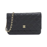 Chanel Timeless Classic Caviar Wallet on Chain