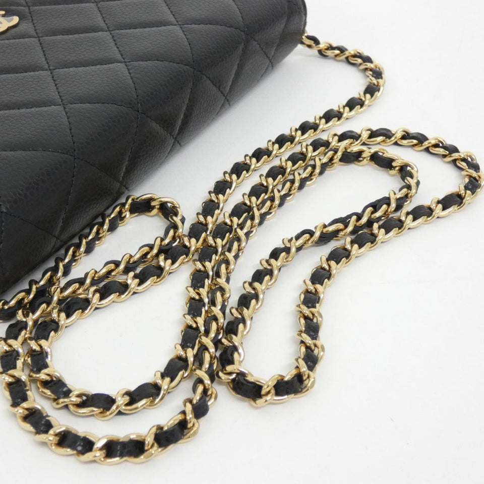 Chanel Timeless Classic Caviar Wallet on Chain