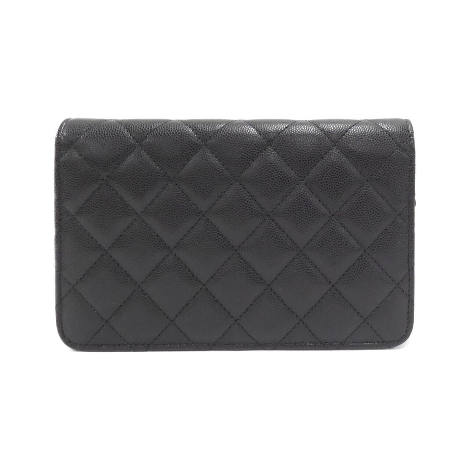 Chanel AP2734 Caviar Skin Chain Wallet