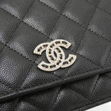 Chanel AP2734 Caviar Skin Chain Wallet