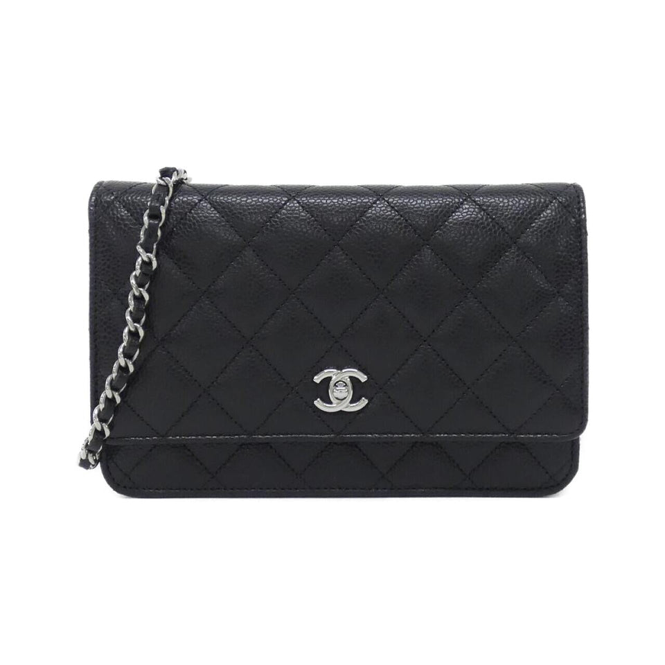 Chanel AP4241 Caviar Skin Wallet on Chain