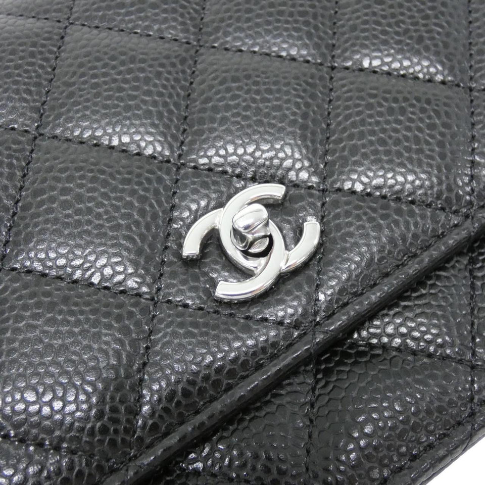 Chanel AP4241 Caviar Skin Wallet on Chain