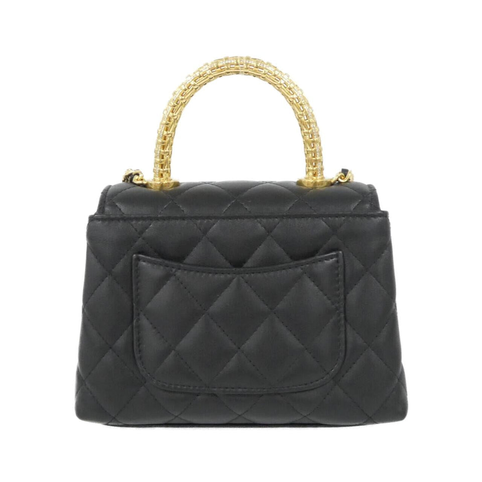 Chanel Coco Handle Chain Clutch Calf Chain Clutch