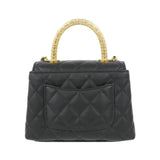 Chanel Coco Handle Chain Clutch Calf Chain Clutch