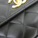 Chanel Coco Handle Chain Clutch Calf Chain Clutch