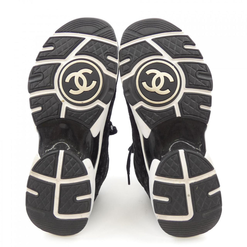Chanel G39230X56653 Suede Calfskin Sneakers