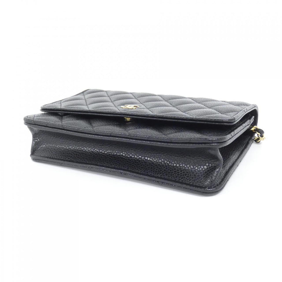 Chanel Timeless Classic Line Caviar Skin Chain Wallet