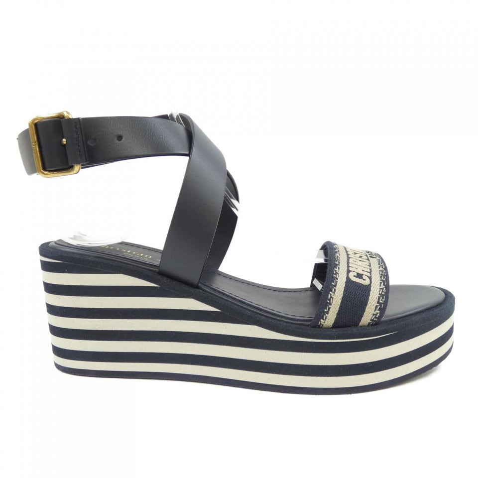 Christian Dior Embroidery Cotton Sandals
