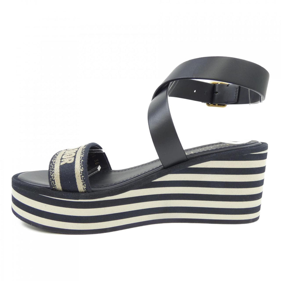 Christian Dior Embroidery Cotton Sandals