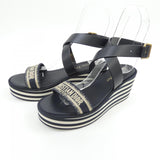 Christian Dior Embroidery Cotton Sandals