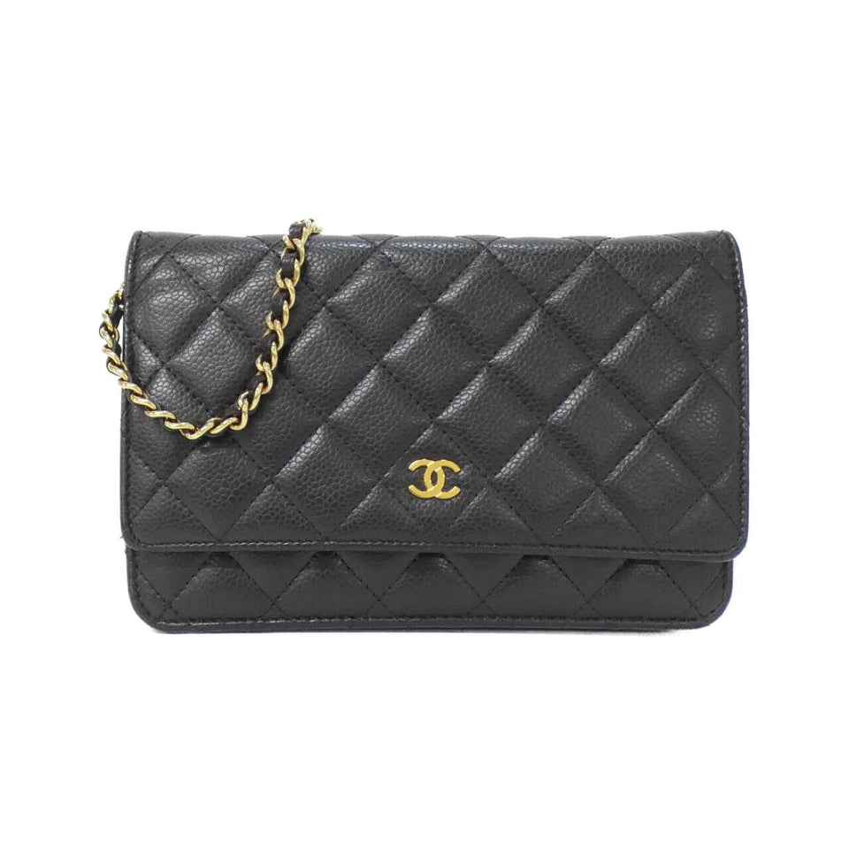Chanel Timeless Classic Caviar Skin Wallet on Chain