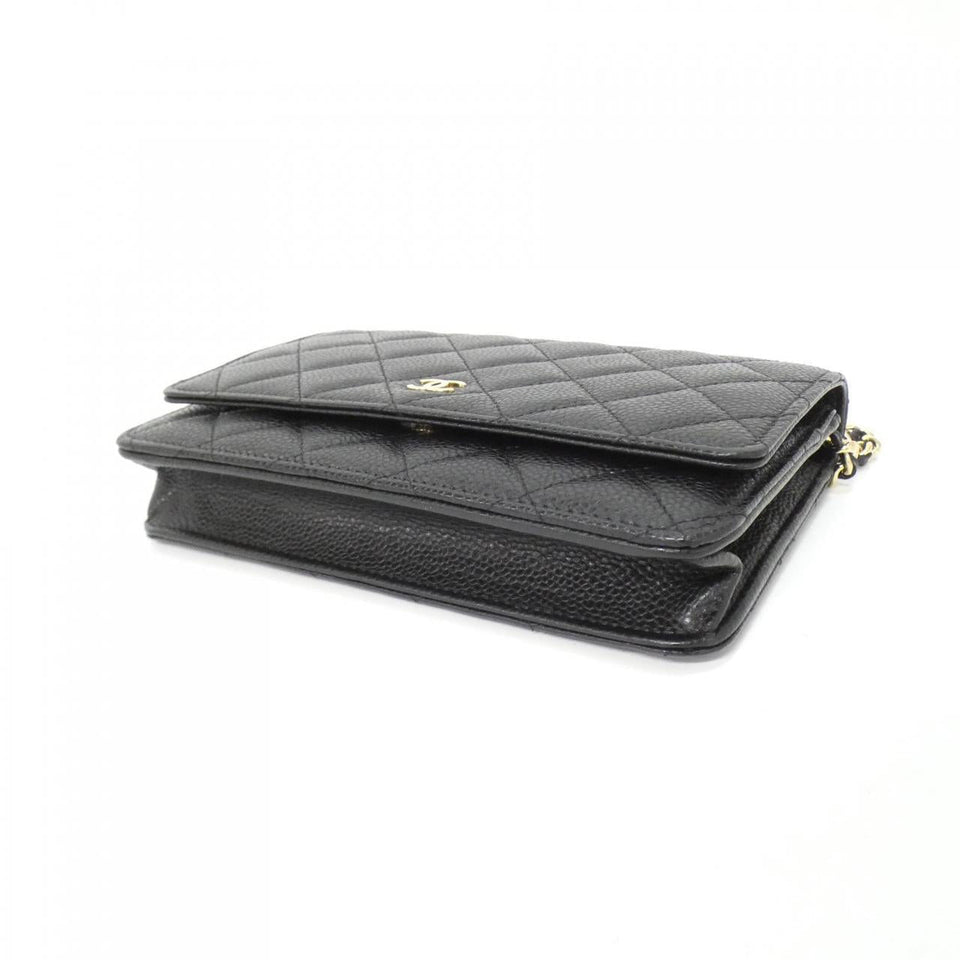 Chanel Timeless Classic Caviar Skin Wallet on Chain
