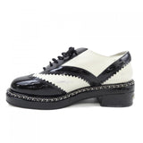 Chanel G35316Y51051 Lambskin Patent Calfskin Lace-up Shoes