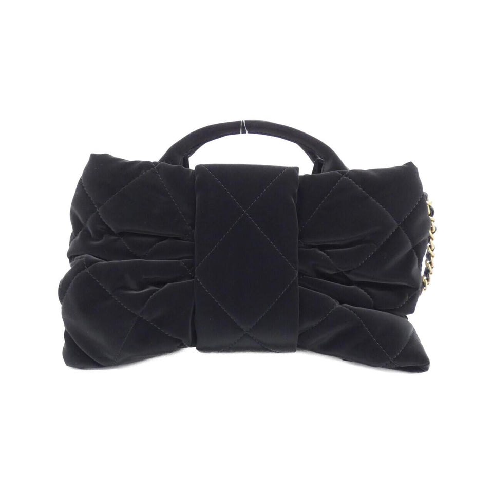 Chanel AS5849 Velvet Effect Nylon Shoulder Bag