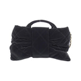 Chanel AS5849 Velvet Effect Nylon Shoulder Bag