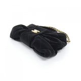 Chanel AS5849 Velvet Effect Nylon Shoulder Bag