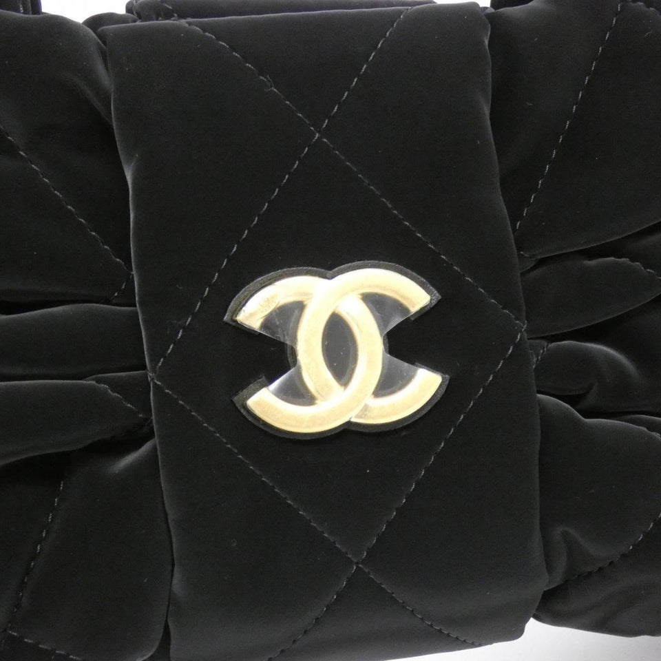 Chanel AS5849 Velvet Effect Nylon Shoulder Bag