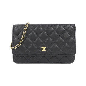 Chanel Timeless Classic Caviar Skin Chain Wallet