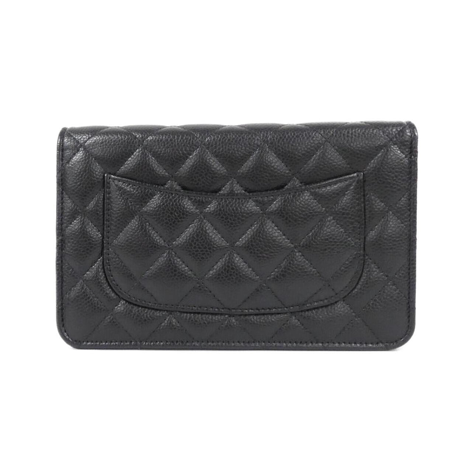 Chanel Timeless Classic Caviar Skin Chain Wallet